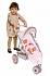 DeCuevas Трехколесная прогулочная коляска для куклы, розовая  - миниатюра №1
